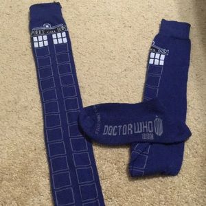 Doctor Who Tardis socks